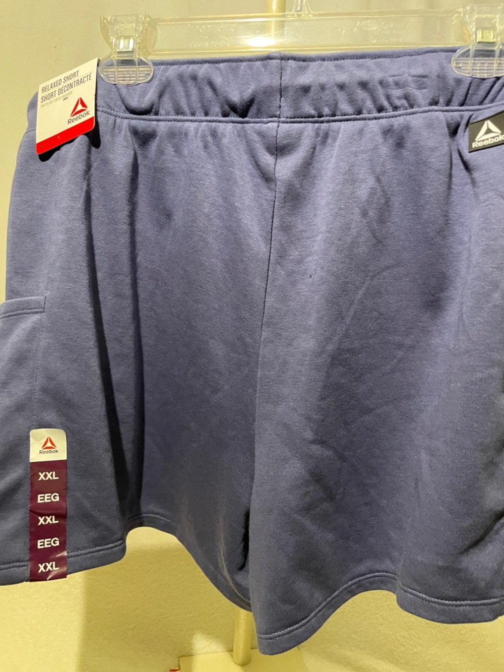 NEW 🆕 Reebok Mens/Unisex Blue Athletic Shorts with Drawstring - Picture 9 of 16